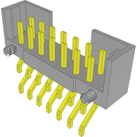 Conn Shrouded Header HDR 14 POS 2mm Solder RA SMD Tube