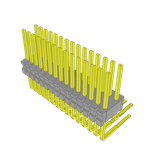 Conn Unshrouded Header HDR 30 POS 1.27mm Solder RA Side Entry Thru-Hole Tube