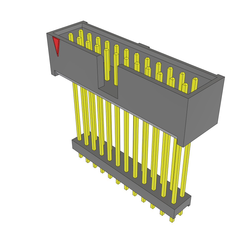 Samtec-ZSS-112-07-S-D-1120 连接器插头及 PCB 插座 Conn Elevated Shrouded Header HDR 24 POS 2.54mm Solder ST Top Entry Thru-Hole Bulk