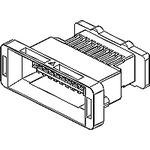 Conn Housing PL 16 POS 2mm Crimp ST Panel Mount Black Bag
