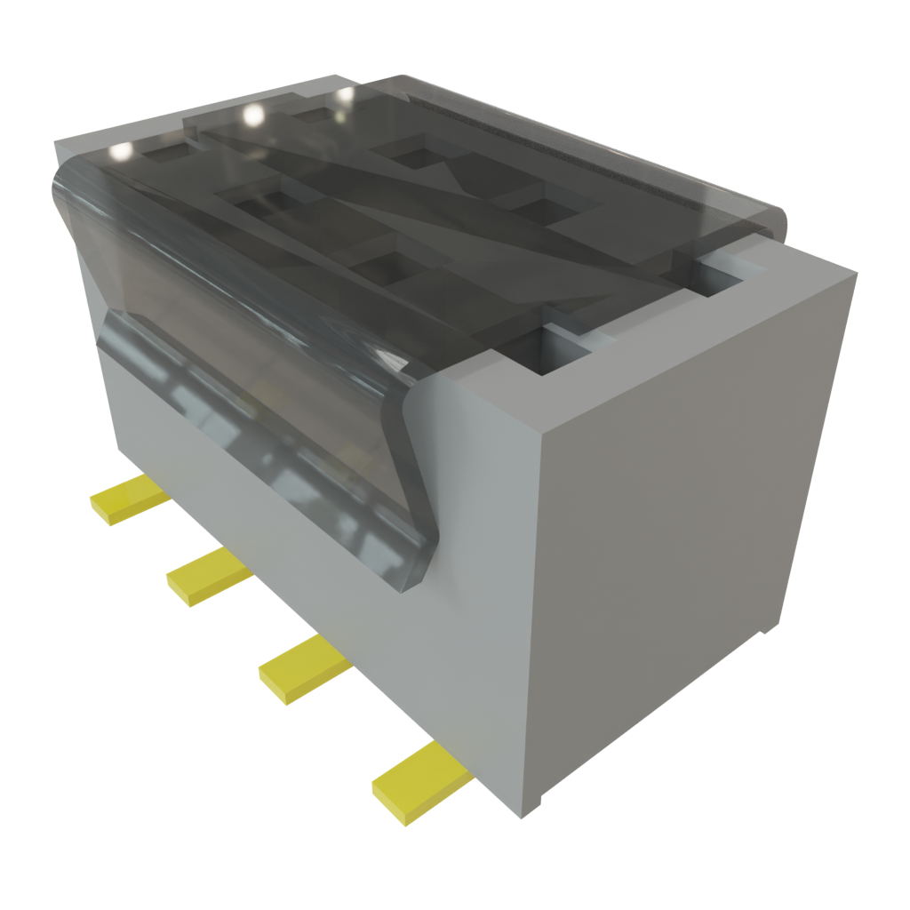 Samtec-TLE-104-01-G-DV-P-TR Connector Headers and PCB Receptacles Conn Socket Strip SKT 8 POS 2mm Solder ST Bottom Entry SMD T/R