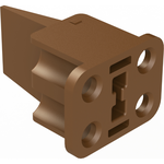 Connector Accessories Wedge Lock Straight Thermoplastic Brown