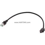 ix Ind. - DB RJ45 Cat.6A FRNC black5,0m