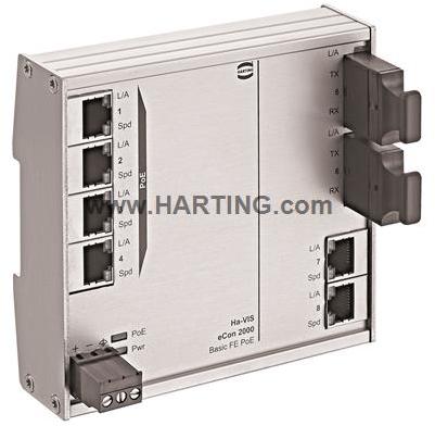 HARTING-24020062220 Ethernet-Schaltern Ethernet Switch 6-Port 100Mbps