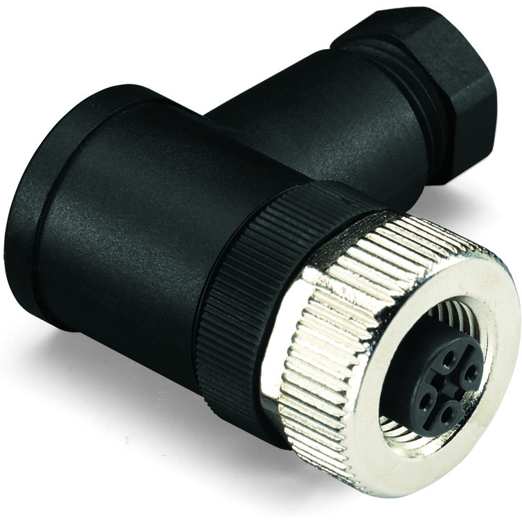 WAGO-756-9215/040-000 其他电缆组件 Connectors for sensor/actuator cable, M12 plug, 4-pole