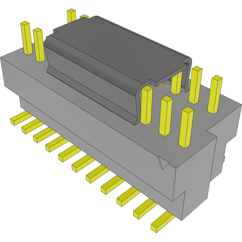 Samtec-BKT-121-04-L-V-P Cabezales del conector y receptáculos PCB Conn Unshrouded Header HDR 21 POS 1mm Solder ST SMD TIGER CLAW™ Tube