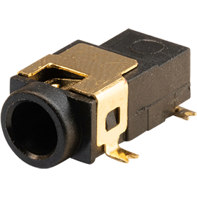 Same Sky (formerly CUI Devices)-PJ-028-SMT-TR Potencia del conector Conn DC Power Jack F 3 POS Solder RA SMD 3 Terminal 1 Port T/R