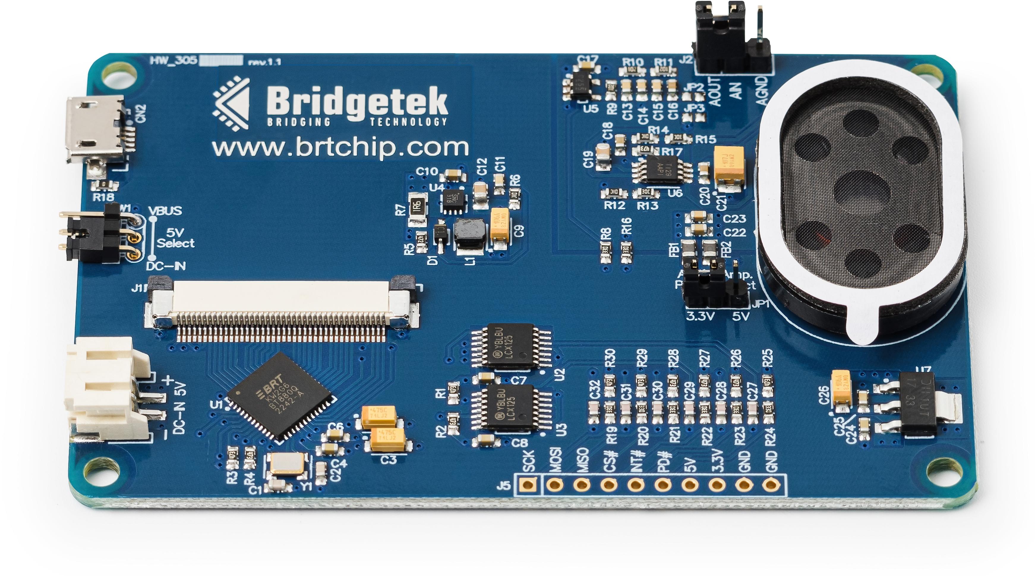 Bridgetek-VM880C Herramientas y kits de desarrollo BT880 Touch Screen Controller Development Board