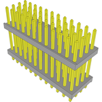 Conn Board Stacker HDR 48 POS 2mm Solder ST Thru-Hole Bulk