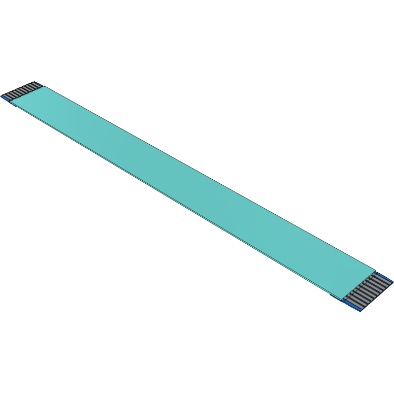 Samtec-FJ-10-D-03.94-4 扁平/带状电缆组件 Cable Assembly 0.1m 1mm 10 to 10POS FFC to FFC Bulk