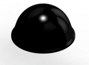 3M-SJ5027-BK null Bumpers and Leveling Elements Bumper Black Polyurethane Adhesive Mount 16mm 