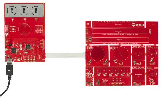 Infineon Technologies AG-CY8CKIT-148-COIL Sensor Development Boards and Kits Inductive Position Sensor Breakout Board