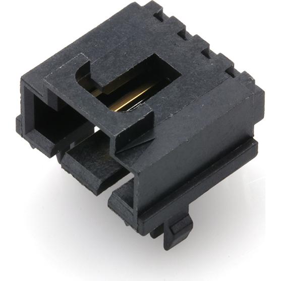 Molex-70551-0003 Steckverbinderleisten und Leiterplattenbuchsen Conn Shrouded Header (4 Sides) HDR 4 POS 2.54mm Solder RA Side Entry Thru-Hole SL Tube