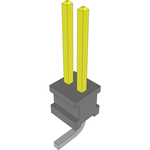 Conn Unshrouded Header HDR 2 POS 1.27mm Solder ST Top Entry SMD Bulk