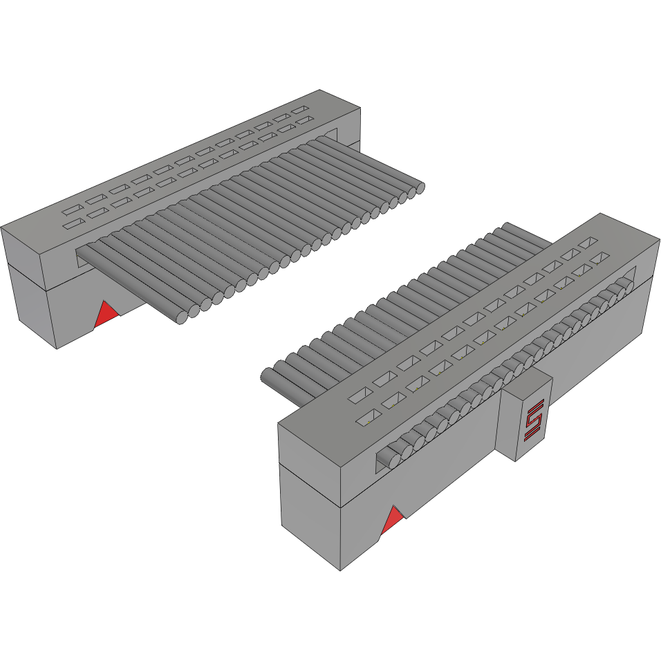 Samtec-FFSD-12-D-03.93-01-N Montaje de cables de cinta/plano Cable Assembly 0.1m 30AWG 1.27mm 24 to 24 POS IDC Connector to IDC Connector F-F TIGER EYE™ Bulk