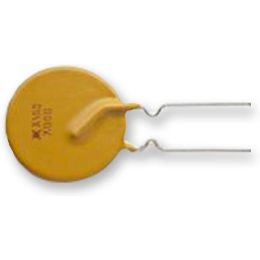 Littelfuse-RF2715-000 PTC, rückstellbare Sicherung PTC Resettable Fuse 1.6A(hold) 3.2A(trip) 72VAC/72VDC 40A 1.9W 11.4s 0.09Ohm Radial 16.3 X 3mm T/R