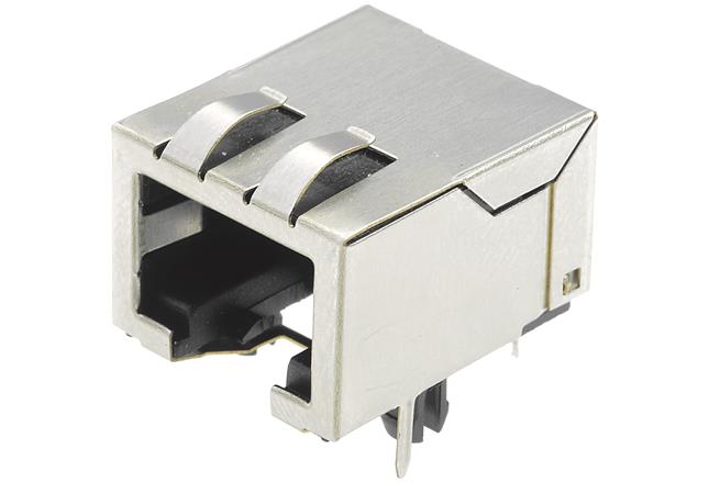HARTING Technology Group-9455511101 Connector Telephone and Telecom Conn RJ-45 F 8 POS 1.27mm Solder RA Thru-Hole 8 Terminal 1 Port Cat 5 Tray