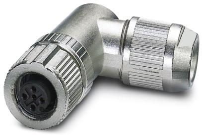 PHOENIX CONTACT-1424673 Sensor Accessories Bus system connector, 5-position, shielded, Socket angled M12 SPEEDCON, A-coded