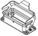 HARTING Technology Group-09300160307ML Backshells Panel Mount Housing 180° 16 Shell Size Han®