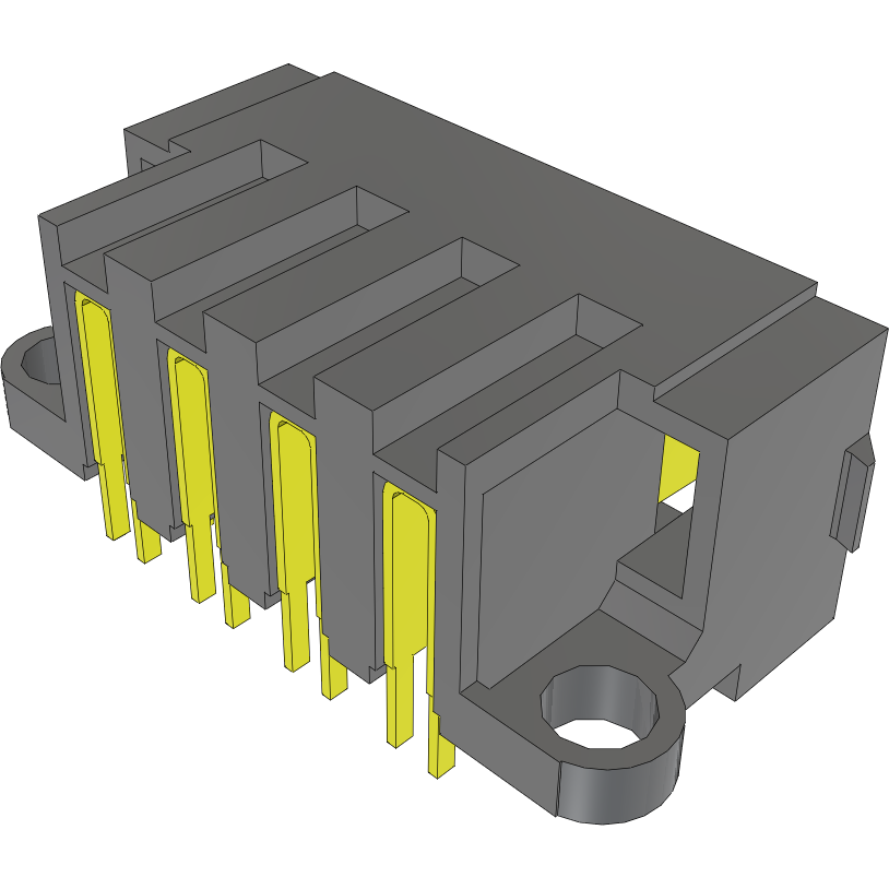 Samtec-MPT-04-01-01-L-RA-SD 连接器插头及 PCB 插座 Conn Terminal Strip HDR 4Power POS 1.88mm/3.12mm Solder RA Side Entry Thru-Hole PowerStrip™ Tray