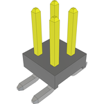 Conn Unshrouded Header HDR 4 POS 2mm Solder ST Top Entry SMD Bulk