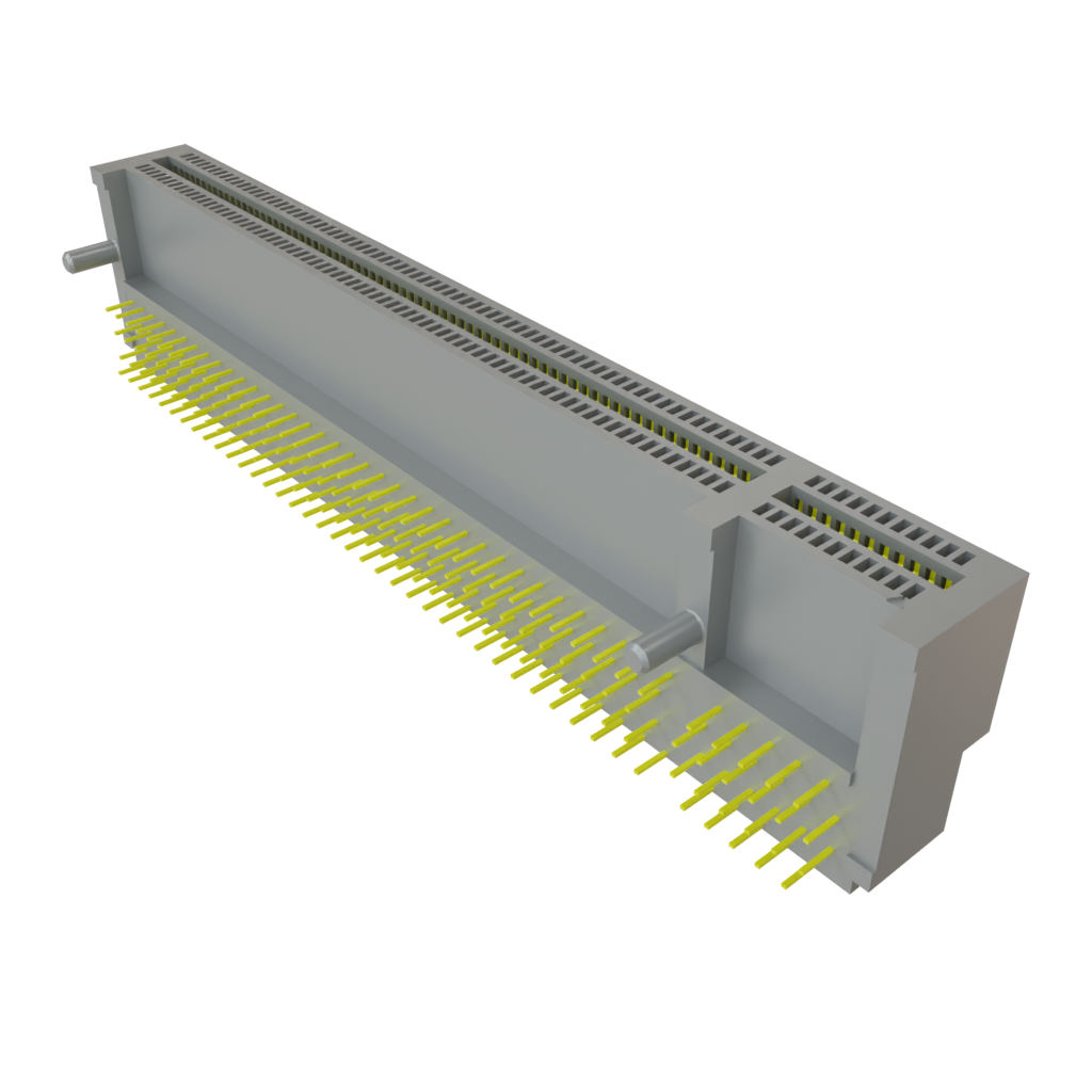 Samtec-PCIE-164-02-F-D-RA Connector Card Edge Conn PCI Express Card Edge F 164 POS 1mm Solder RA Thru-Hole Tube