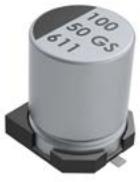 KEMET Corporation-EDK475M050A9BAAKPLP Condensateurs en aluminium Surface Mount Aluminum Electrolytic Capacitors