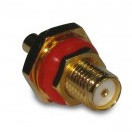 Amphenol-SMAM-RSMAM-3GT50G-50 Conector RF Conn SMA Adapter M/M ST Gold Over Nickel Over Copper