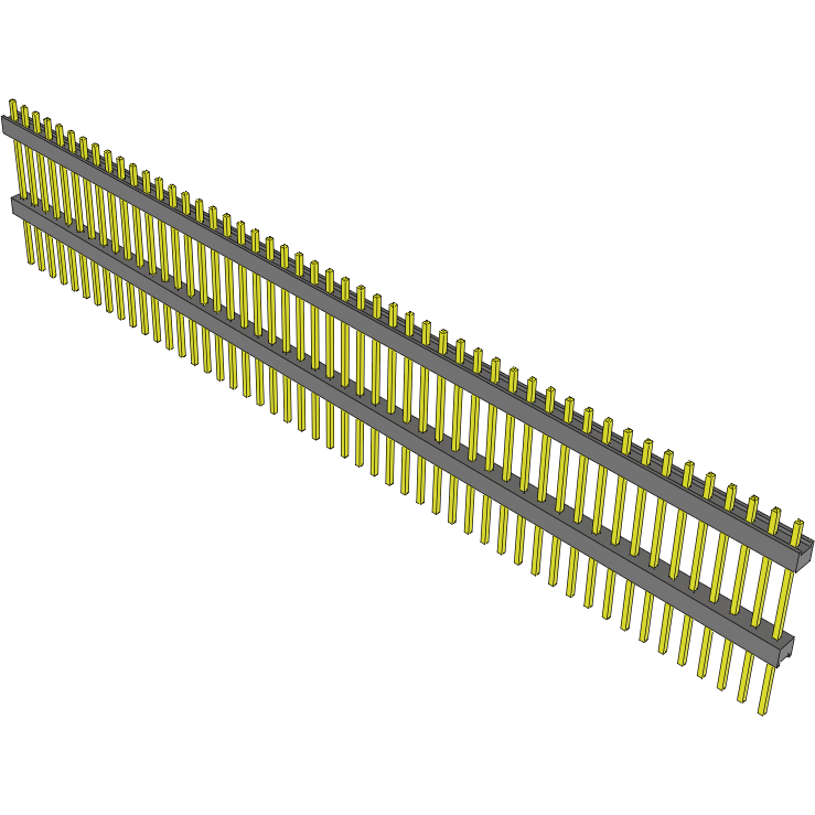 Samtec-EW-50-12-T-S-600 Steckverbinderleisten und Leiterplattenbuchsen Conn Board Stacker HDR 50 POS 2.54mm Solder ST Top Entry Thru-Hole Bulk