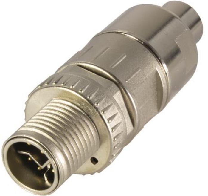 HARTING-21038611805 Steckverbinder, rund Conn M12 Circular PIN 8 POS Crimp ST Cable Mount 8 Terminal 1 Port