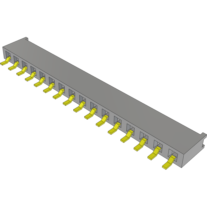 Samtec-MMS-116-02-L-SH-TR Piastre connettori e prese PCB Conn Socket Strip SKT 16 POS 2mm Solder RA Side Entry SMD T/R