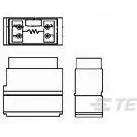 TE Connectivity-591813-3 Steckverbinder, andere Conn Electronic Module Block-Resistor 4 POS ST