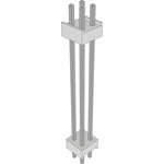 Conn Board Stacker HDR 4 POS 2.54mm Solder ST Top Entry Thru-Hole FLEX STACK Bulk