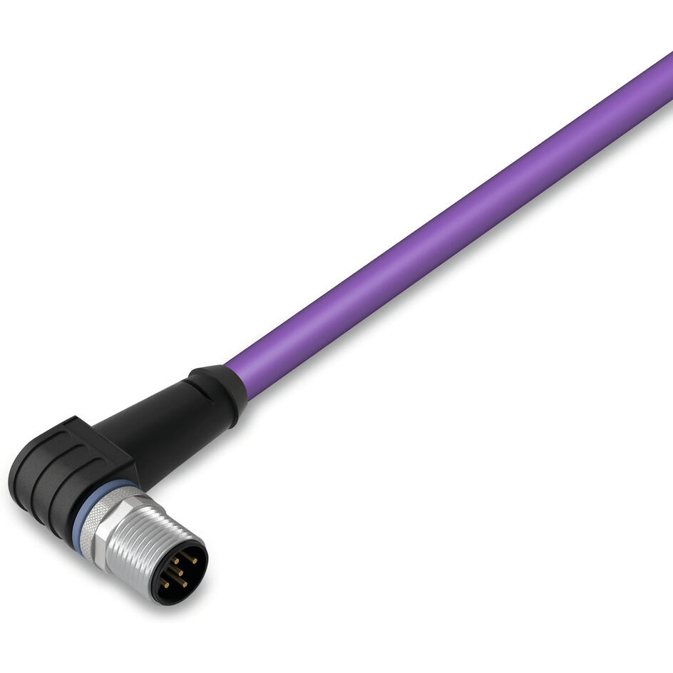 WAGO-756-1404/060-020 Andere Kabelbaugruppen M12 plug, right angle, one free cable end, 2.0 m