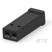 TE Connectivity-87499-3 分立接线罩连接器 Conn Housing RCP 2 POS 2.54mm Crimp ST Cable Mount Black Package