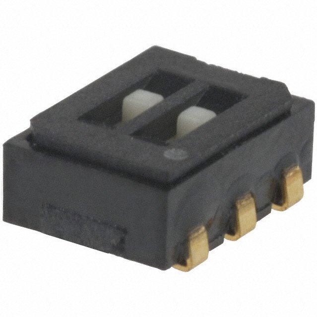 NIDEC Copal Electronics-CAS-D20TA Interruttore a slitta Switch Slide ON ON DPDT Recessed Slide 0.1A 24VDC J-Lead SMD T/R