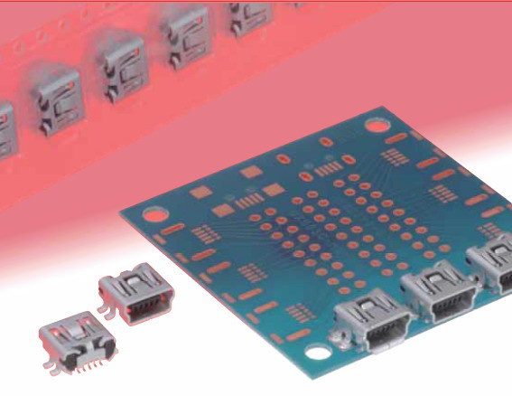 Hirose Electric-UX60SC-MB-5ST(01) Connector USB Conn Mini USB 2.0 Type B RCP 5 POS 0.8mm Solder RA SMD 5 Terminal 1 Port Reel