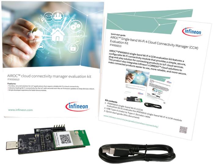 Infineon Technologies AG-IFW956810 Placas y kits de desarrollo inalámbricos/RF IFW56810 Combo Wireless Module Evaluation Kit