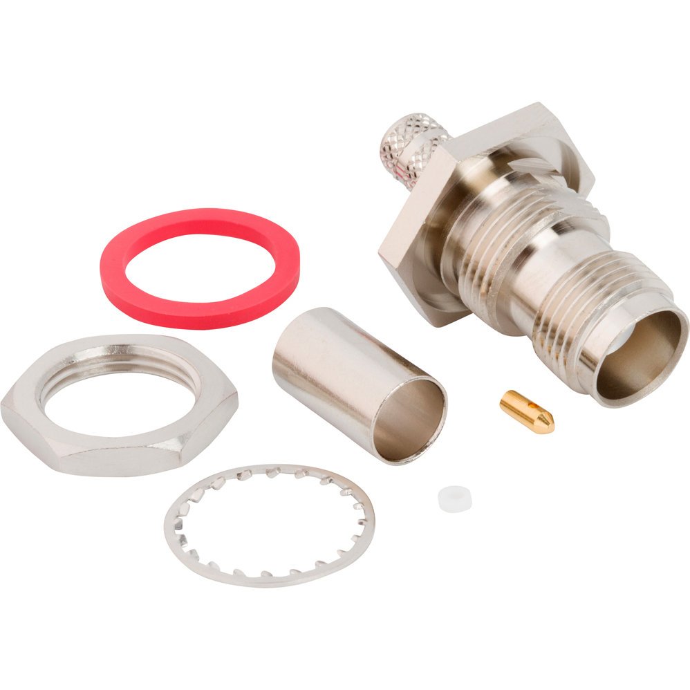 Amphenol RF-031-6921 射频连接器 Conn TNC 0Hz to 11GHz 50Ohm Crimp ST Panel Mount RCP Gold