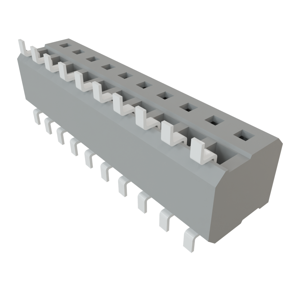 Samtec-CLP-110-02-L-DH Piastre connettori e prese PCB Conn Socket Strip SKT 20 POS 1.27mm Solder RA Side Entry SMD TIGER CLAW™ Tube