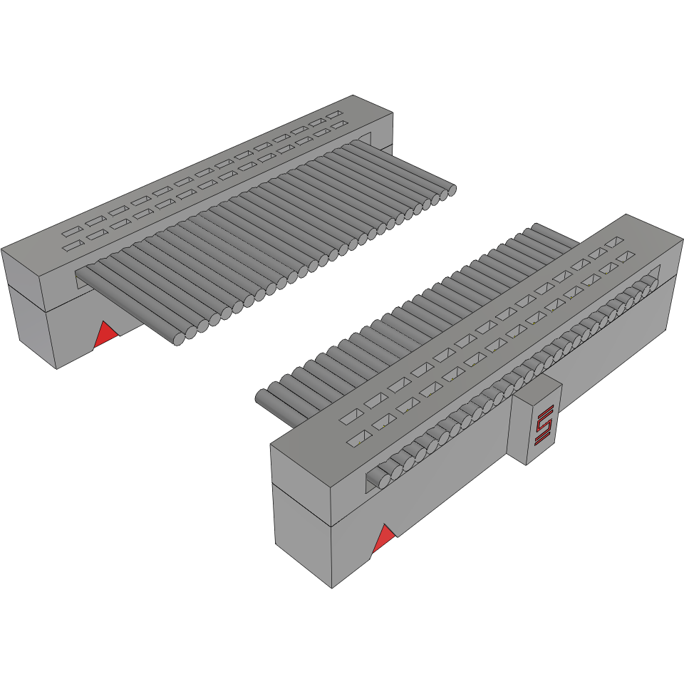 Samtec-FFSD-14-D-72.00-01-N Flachband Kabelbaugruppen Cable Assembly 1.828m 30AWG 1.27mm 28 to 28 POS IDC Connector to IDC Connector F-F TIGER EYE™ Bulk