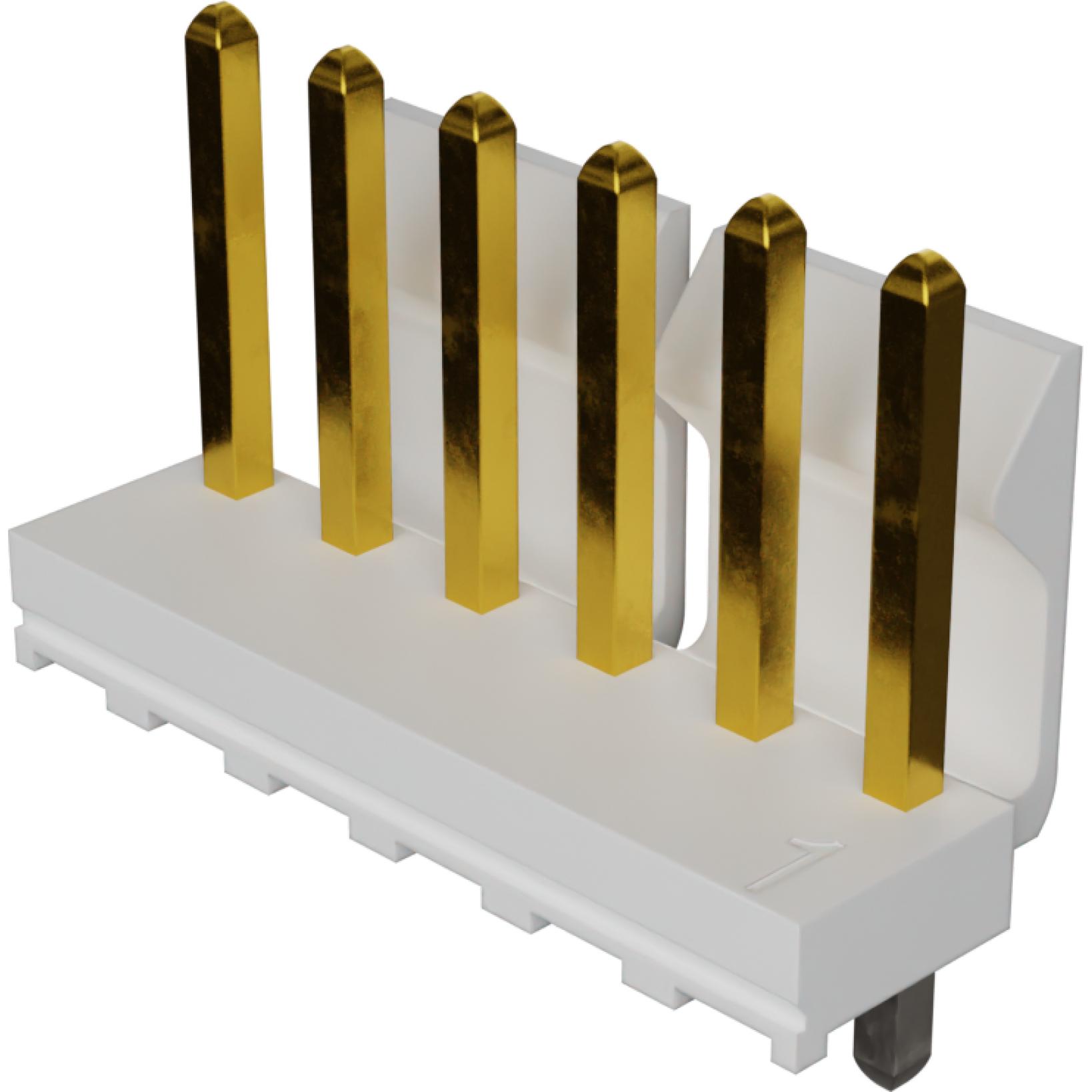 Molex-0026614060 Connector Headers and PCB Receptacles Conn Wire to Board HDR 6Power POS 3.96mm Solder ST Thru-Hole KK Bag