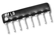 Welwyn Components-L051S103LF Reti e array del resistore Res Thick Film NET 10K Ohm 2% 0.5W(1/2W) ±100ppm/°C BUS Conformal Coated 5-Pin SIP Pin Thru-Hole Bulk