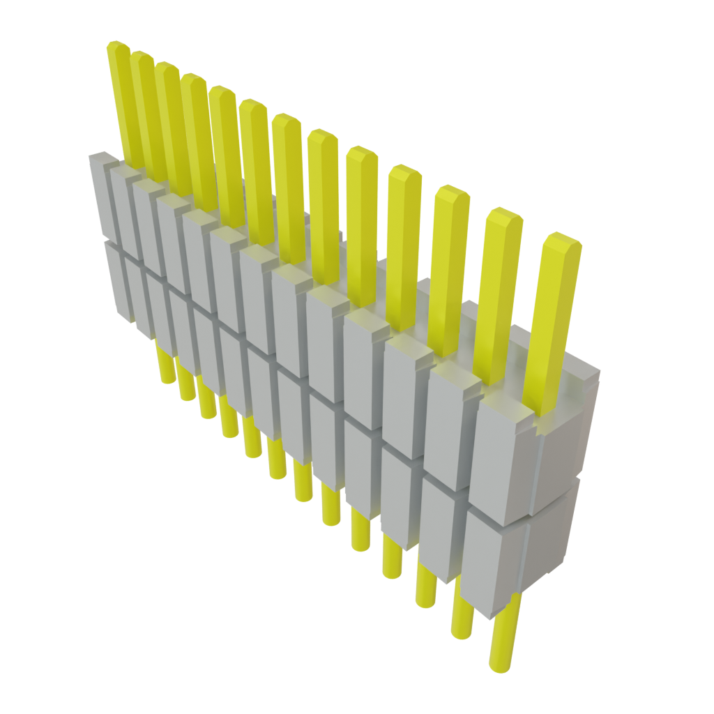 Samtec-DWM-13-01-G-S-210 Connector Headers and PCB Receptacles Conn Board Stacker HDR 13 POS 1.27mm Solder ST Thru-Hole Tube