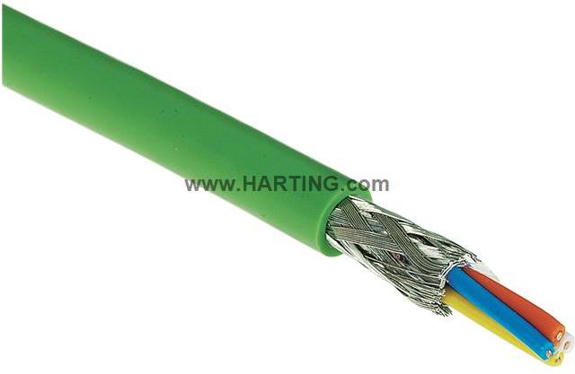 HARTING-09456000109 Câble multiconducteur Industrial Cable 4Conductors 22AWG Black 20m