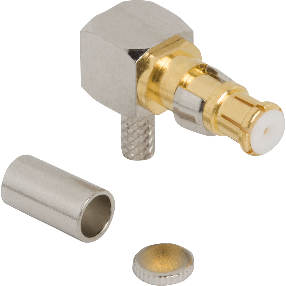 Amphenol RF-920-513P-51A RF-Steckverbinder Conn HD-EFI 0Hz to 6GHz 50Ohm Crimp RA Panel Mount PL Gold Single