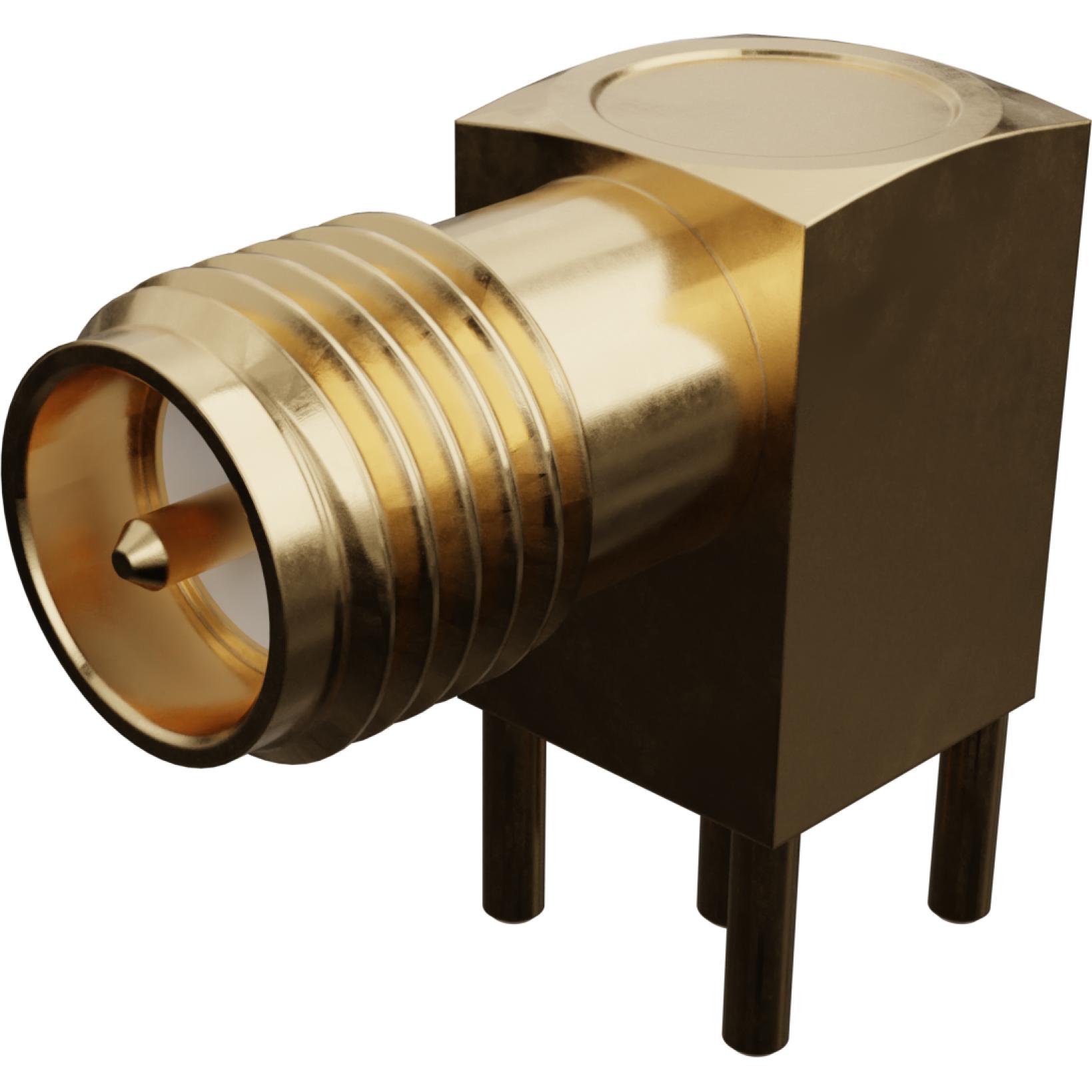 Molex-0733910320 Connector RF 0733910320 Molex RF Connectors SMA 50Ohm Solder RA through-hole RCP Gold Tray - Arrow.com