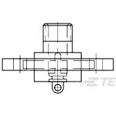 TE Connectivity-5-850910-1 Potencia del conector Conn LGH RCP 1 POS ST Cable Mount 1 Terminal 1 Port Package