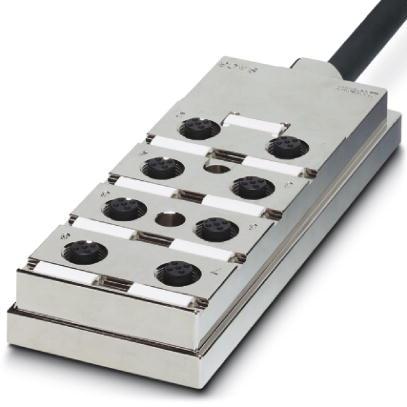 PHOENIX CONTACT-1445729 null Sensor/actuator box, without LED, with master cable, markers and