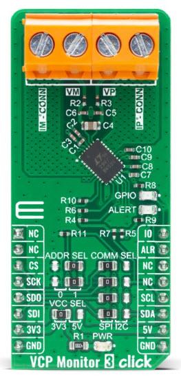 MikroElektronika-MIKROE-4222 Energiemanagement, Entwicklungsplatinen und -kits LTC2947 Power Supply Controller and Monitor Click Board